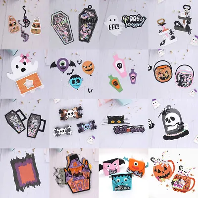 Halloween Decoration Metal Cutting Dies Stencil DIY Scrapbooking Embossing Cards • £4.67