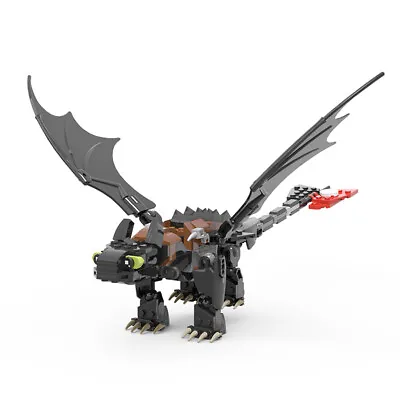Night Fury Toothless Dragon 234 Pieces Building Toys Building Toys MOC Build • $42.82