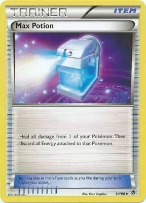 Max Potion 94/98 Emerging Powers Uncommon Near Mint NM Pokemon DNA GAMES • $0.99