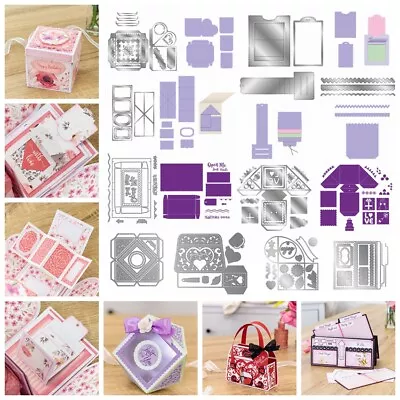 £13.62 • Buy 3D Box Album Metal Cutting Dies Scrapbooking Embossing Craft Gift Card Stencil