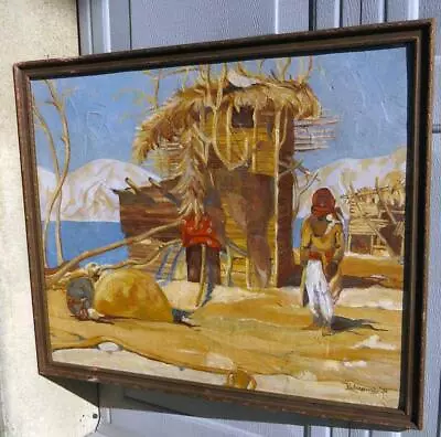 Signed Oil Painting Kulikowski 1931  Orientalist Middle East Palestine Israel • $330