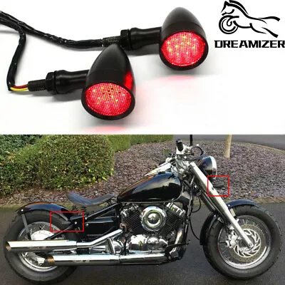 Motorcycle LED Turn Signals Blinker Lights For Kawasaki Vulcan 900 800 500 1500 • $21.65