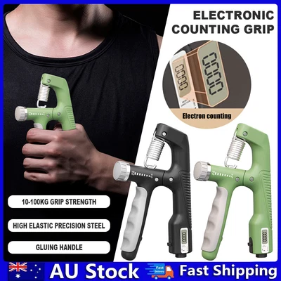 $13.29 • Buy 10-100KG Sport Hand Grip Strengthener Adjustable Forearm Exercise Finger Trainer