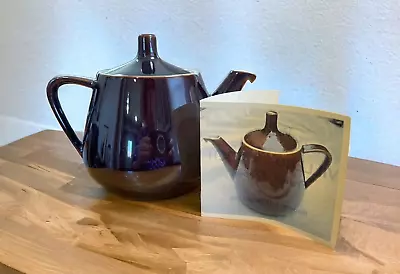 Vintage Villeroy Boch Mid-Century Brown Glazed Teapot #4 Made In Luxembourg NEW • $23.99