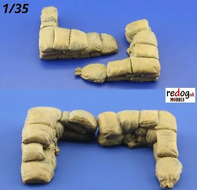 Redog 1/35 Military Sandbags For Trenches Scale Model Resin Diorama Kit 16 • £7.99