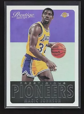 2014-15 Panini Prestige Prestigious Pioneers Magic Johnson #19 Los Angeles • $3.99