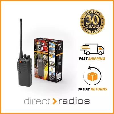 Mitex Site UHF 5W Handheld Two Way Radio Walkie Talkie • £129.95