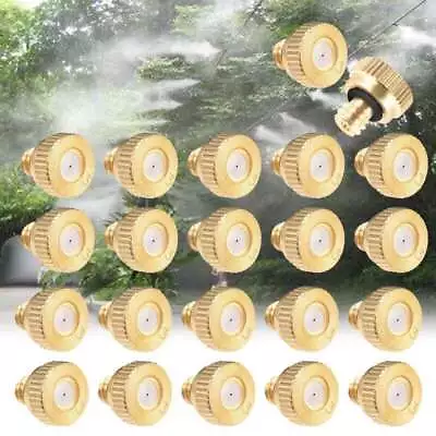 10-50pcs Brass Misting Nozzle For Garden Sprinkler Mister Outdoor Cooling System • $10.22
