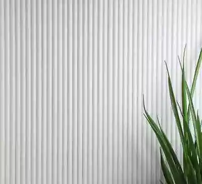 Ribbed Decorative Paneling MDF Paintable Panelling 3D Reeded Wood Wall Panels • £9