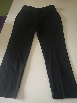 Next- Black Slim Leg Cropped Trousers - Size  Uk 12r- Vgc!  • £7