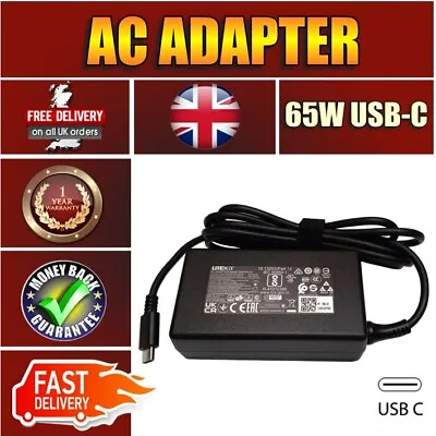 USB-C Laptop Adaptor Replacement For Lenovo ThinkPad X1 Carbon 5th Gen • £15.99