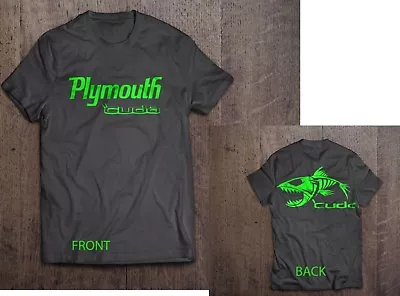 Mopar Plymouth Cuda Muscle Car Smoke Gray T Shirt • $26