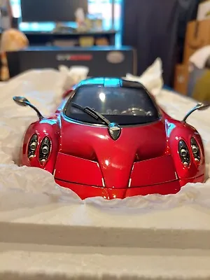 GT AUTOS 1/18 Pagani Huayra RED No LCD AutoArt MR BBR • $224.77