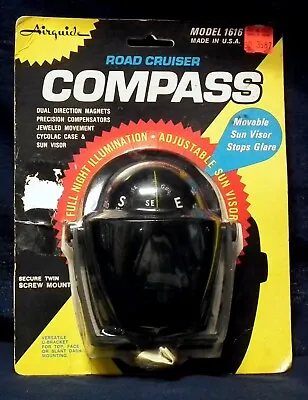 Vintage Auto Compass Model Road Cruiser AIRGUIDE 1616 Made USA New Old Stock • $29.99