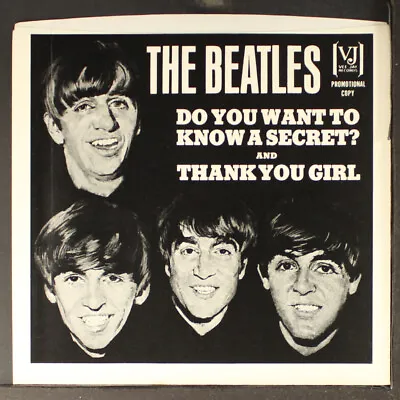 BEATLES: Do You Want To Know A Secret? VEE-JAY 7  Single 45 RPM • $5
