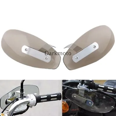 Universal Smoke Motorcycle Handle Bar Hand Guard Protector Wind Deflector Shield • $24.62