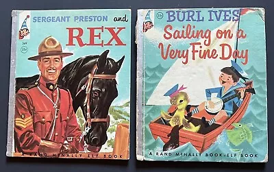 Vintage SERGEANT PRESTON AND REX & BURL IVES SAILING Rand McNally Book Elf Book • $9.99