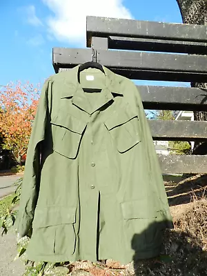 Vietnam Era('69)usgreenripstopjungleuniform Shirtslant Pocketog107med.long • $95