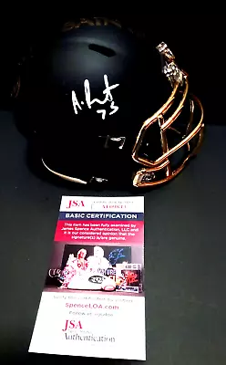 ANDRUS PEAT Saints SIGNED Mini Helmet JSA COA GOLD CHROME NEW ORLEANS • $103.99