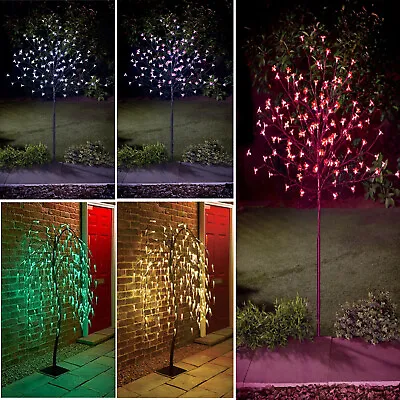 £27.95 • Buy 4 / 5 Ft LED Solar Powered Blossom Tree Lights Garden Decoration LED Lights XMAS