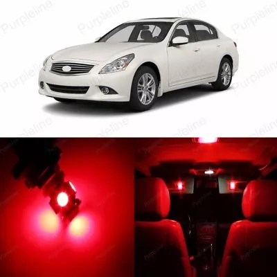 15 X Red LED Interior Light Package For 2008 - 2017 Infiniti G37 Q50 +PRY TOOL • $13.99