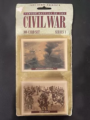 TUFF STUFF BATTLES Of The CIVIL WAR 1991 TRADING CARDS SERIES 1 UNOPENED  • $10