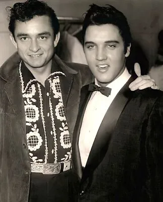 Johnny Cash And Elvis Presley Portrait 8x10 Picture Celebrity Print • $4