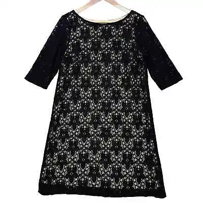 SANGRIA Women's DRESS Size: 8 Black And Ivory Lace  • $14.99