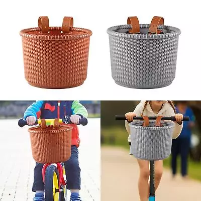 Wicker Kids Bike Basket With 2 Straps Biking Basket For Children Boys Girls • $29.60