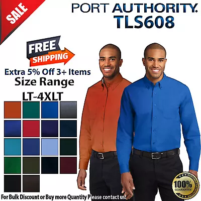 Port Authority TLS608 Mens Big & Tall Long Sleeve Easy Care Dress Shirt • $32.57