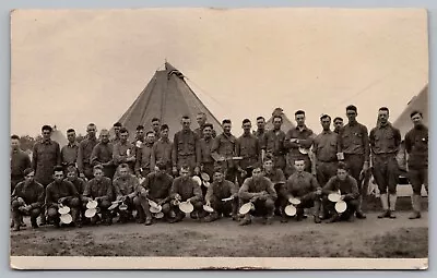 RPPC Postcard WWI Army Ammunition 7th Co. Training Camp Vermont *A4273 • $8