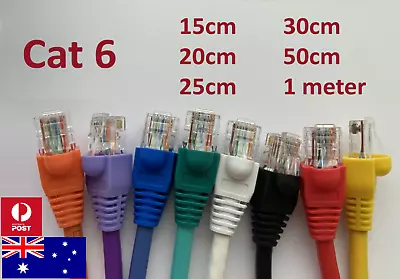 Short Cat6 Ethernet Patch Network Cable RJ45 UTP 15cm To 1m - 10 Gbps • $3.99