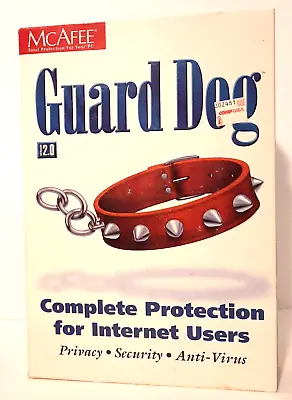 Vintage McAfee Internet Security Anti-Virus Software  Guard Dog (Big Box)  * NEW • $9.99