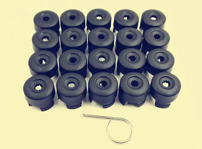 20x Black Wheel Lug Bolt Caps Cover For Volkswagen VW Touareg 04-17 7L6601173A • $12.99