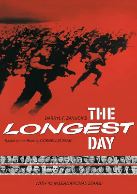 The Longest Day John Wayne Vintage Movie Poster Print #3 • $6.49