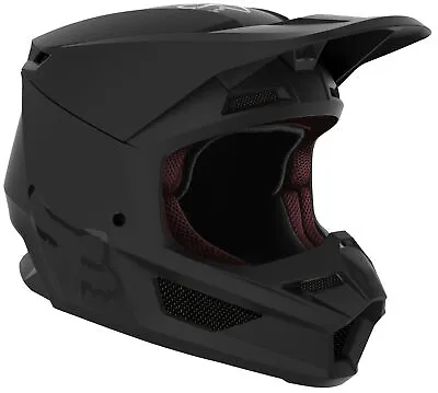 Fox Racing Youth  V1 Matte Black Helmet (Matte Black) 27735-255-YL • $79.95