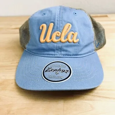 NEW Zephyr UCLA Bruins Blue Snapback Mesh Baseball Cap Hat • $17.99