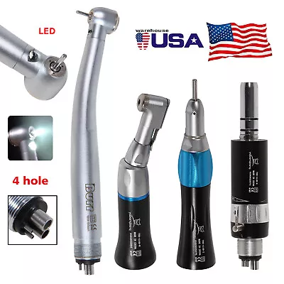 Dental Low Speed Handpiece / High Speed Fiber Optic LED Turbine Fit NSK 4H FDA-U • $18.99