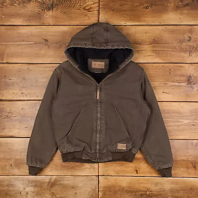 Vintage Schmidt Workwear Jacket M Brown Zip • £64.99