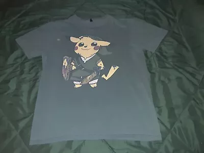 $9.99 • Buy Men's Medium Pikachu Green Short Sleeve Graphic T-shirt