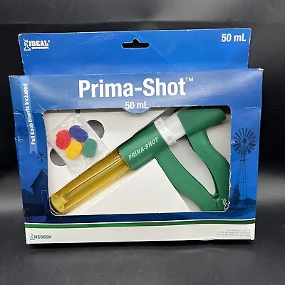 Prima-Shot™ 50 Cc Adjustable Repeater Syringe For Livestock With 10 Settings • $49.99