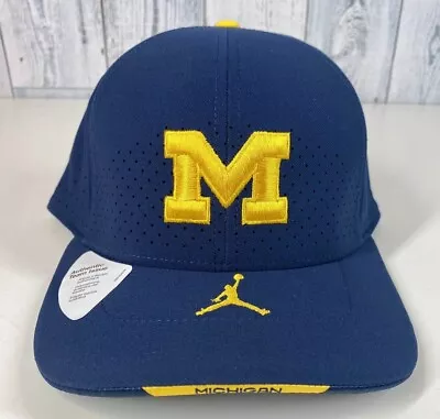 Nike Jordan On-Field Dri-Fit Michigan Wolverines Flex Hat (DC4568-419) S M L XL • $34.99