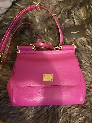 £530 • Buy Dolce & Gabbana Silicy Dauphine Leather Bag