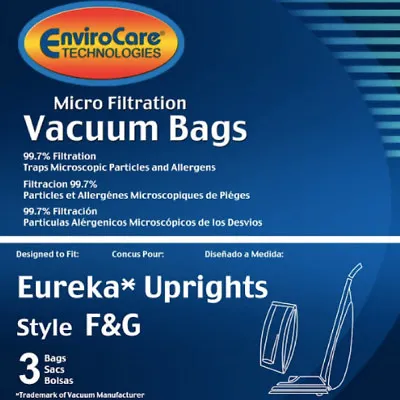 Eureka F&G Vacuum Bags By EnviroCare (Fits Many Commercial Sanitaire Vacuums) • $36.99