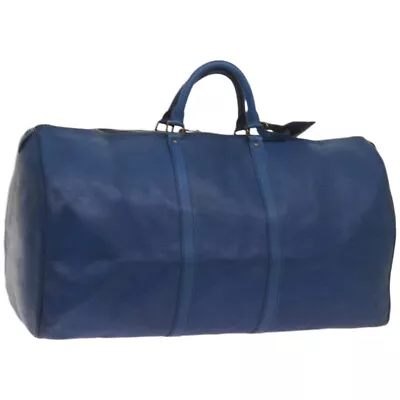 LOUIS VUITTON Epi Keepall 60 Boston Bag Vintage Blue M42945 LV Auth Bs12009 • $498