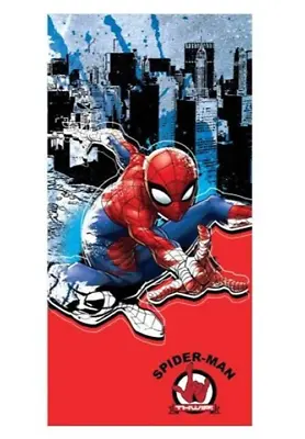 Spider Man Super Hero Beach Towel Swimming Spiderman Boy Or Girl • £10.99