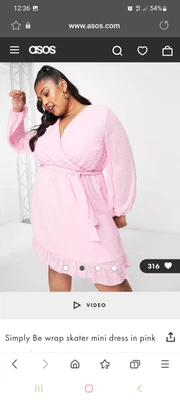$35 • Buy Asos Simply Be. Plus Size Dresses Size 20