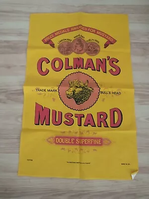 TWO PAIRS Of Colman's Mustard Shop Tea Towel Medals Vintage Style Official New  • £12