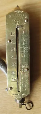 Vintage Brass Small Letter Ballance Royal Mail Salter Up To 16 OZBritish Patent • $6.17