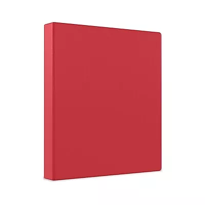 Staples Simply 1.5-Inch Round 3-Ring Non-View Binder Red (26583) 26583-CC • $9.72